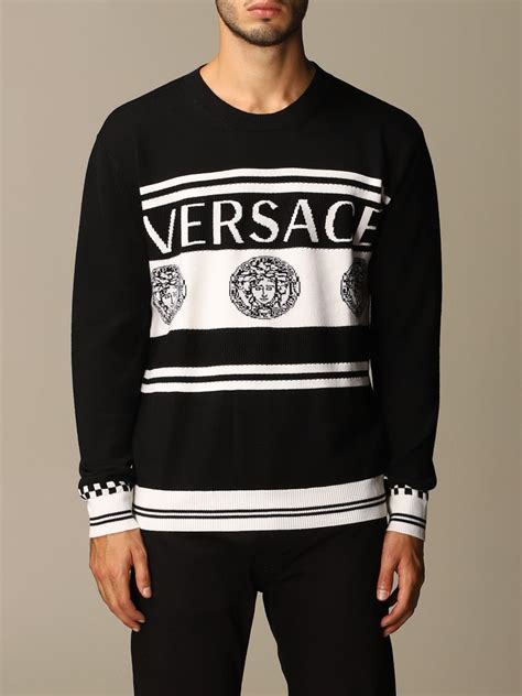 versace pullover men|versace men's sweater.